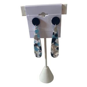 Gorgeous Artisan Designed & Hand Crafted polymer Clay Long Drop Earrings.